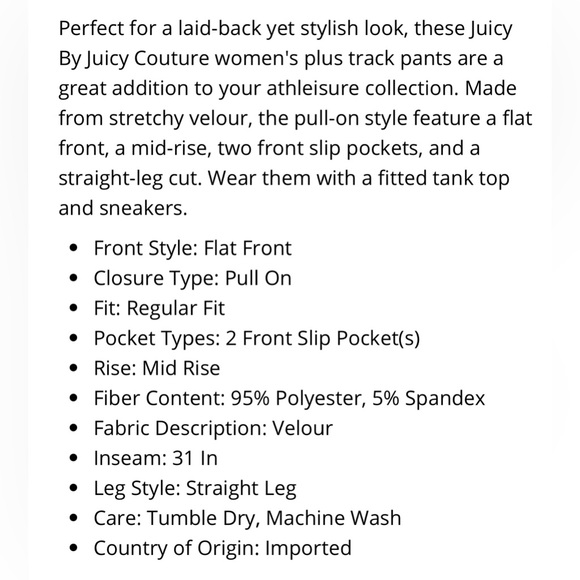 Juicy Couture Light Pink Velour 2 Piece Tracksuit Set - Picture 7 of 7